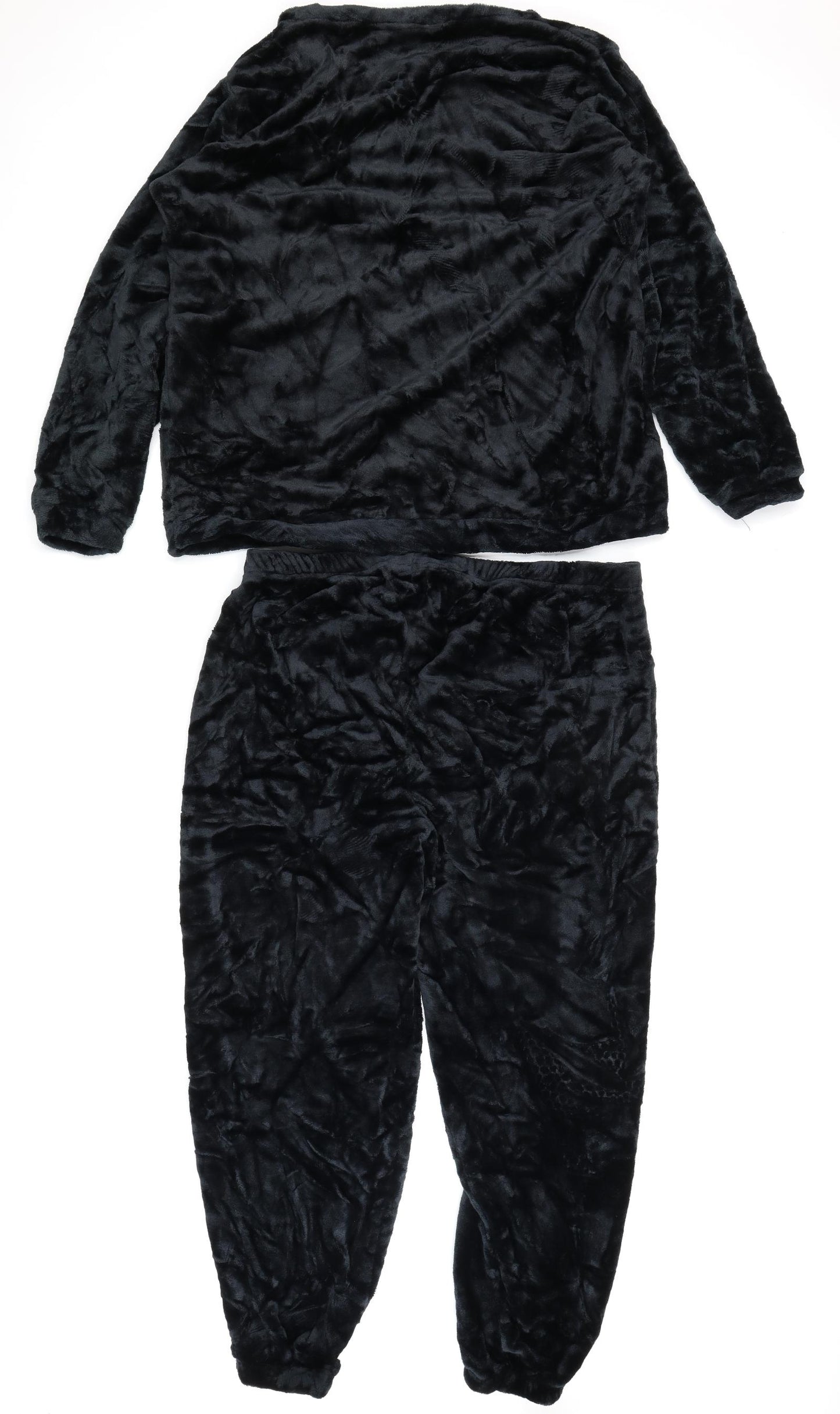 City Comfort Womens Black Solid  Top Pyjama Set Size 20  - Tres Chic