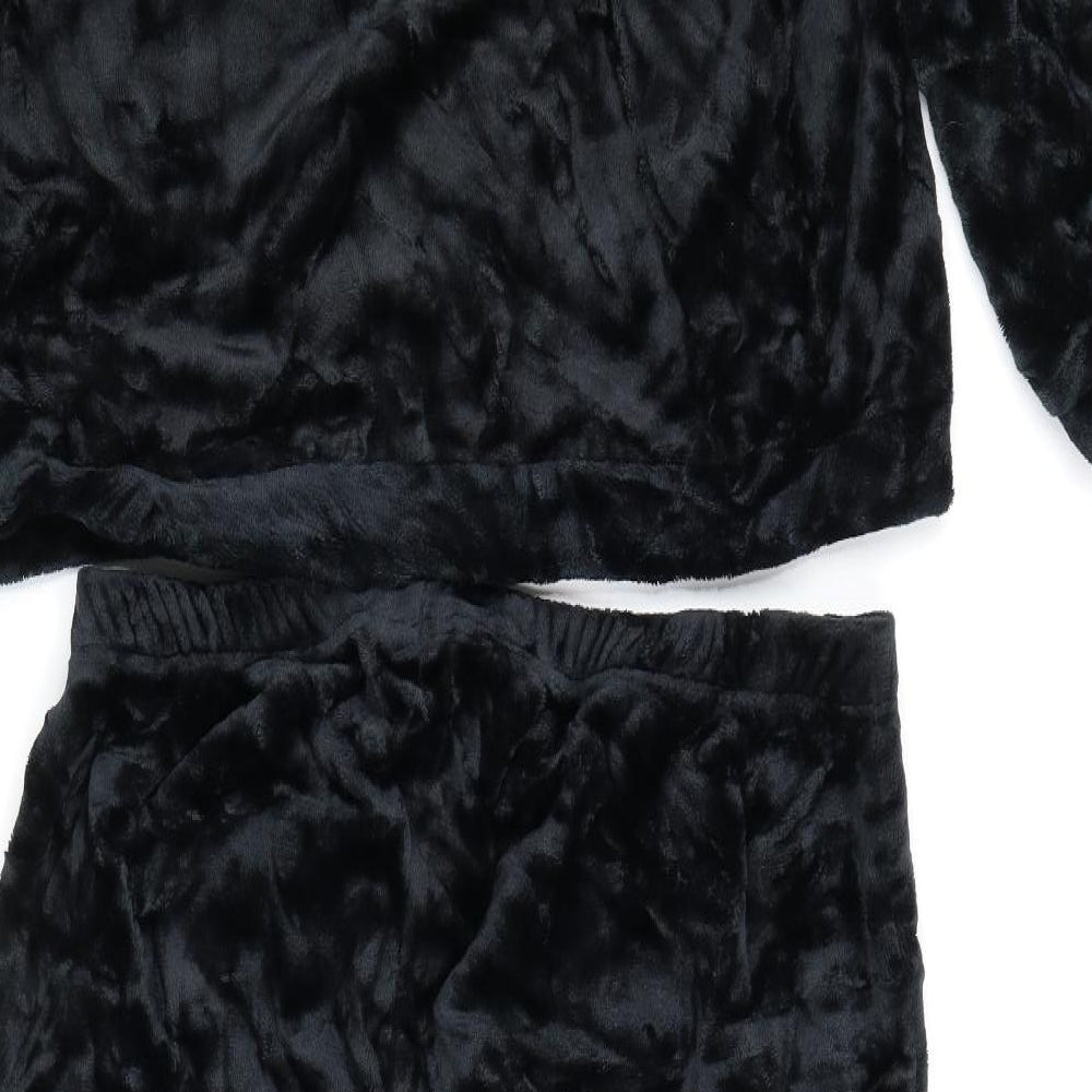 City Comfort Womens Black Solid  Top Pyjama Set Size 20  - Tres Chic