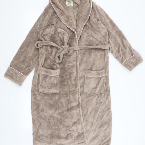 Love to Lounge Womens Brown Solid  Kimono Gown Size 6