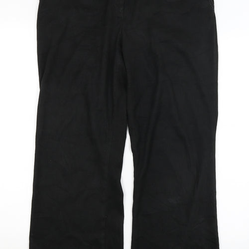 NEXT Womens Black   Trousers  Size 14 L26.5 in