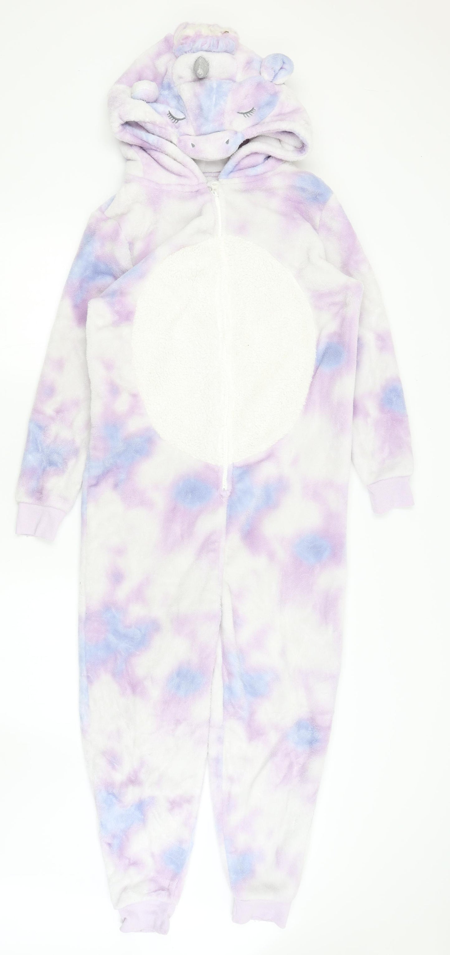 NEXT Girls Purple Solid  Top One Piece Size 11 Years  - Unicorn