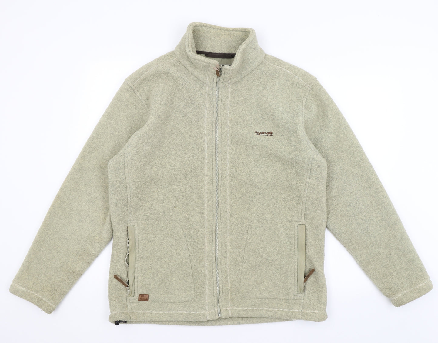 Regatta Mens Green   Full Zip Jumper Size M