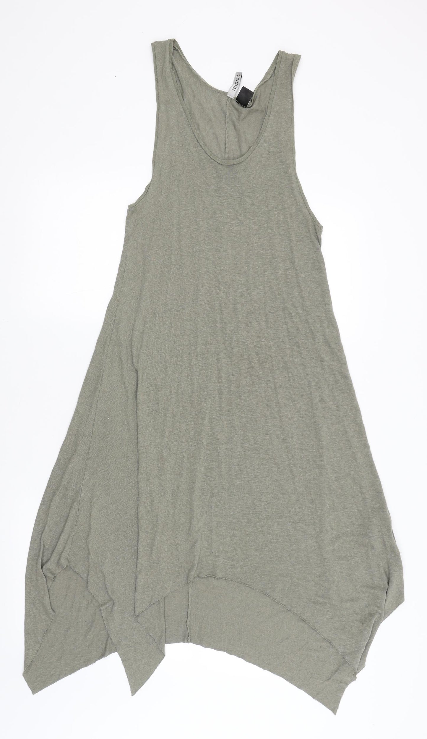 Divided Womens Green   Tank Dress  Size S