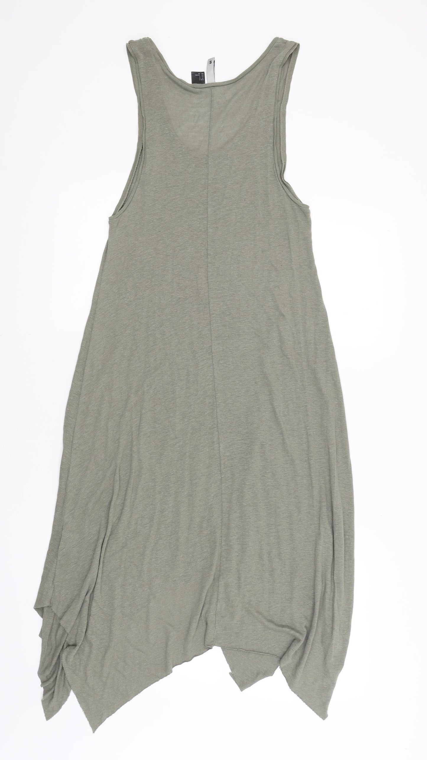 Divided Womens Green   Tank Dress  Size S