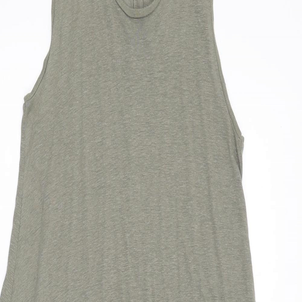 Divided Womens Green   Tank Dress  Size S