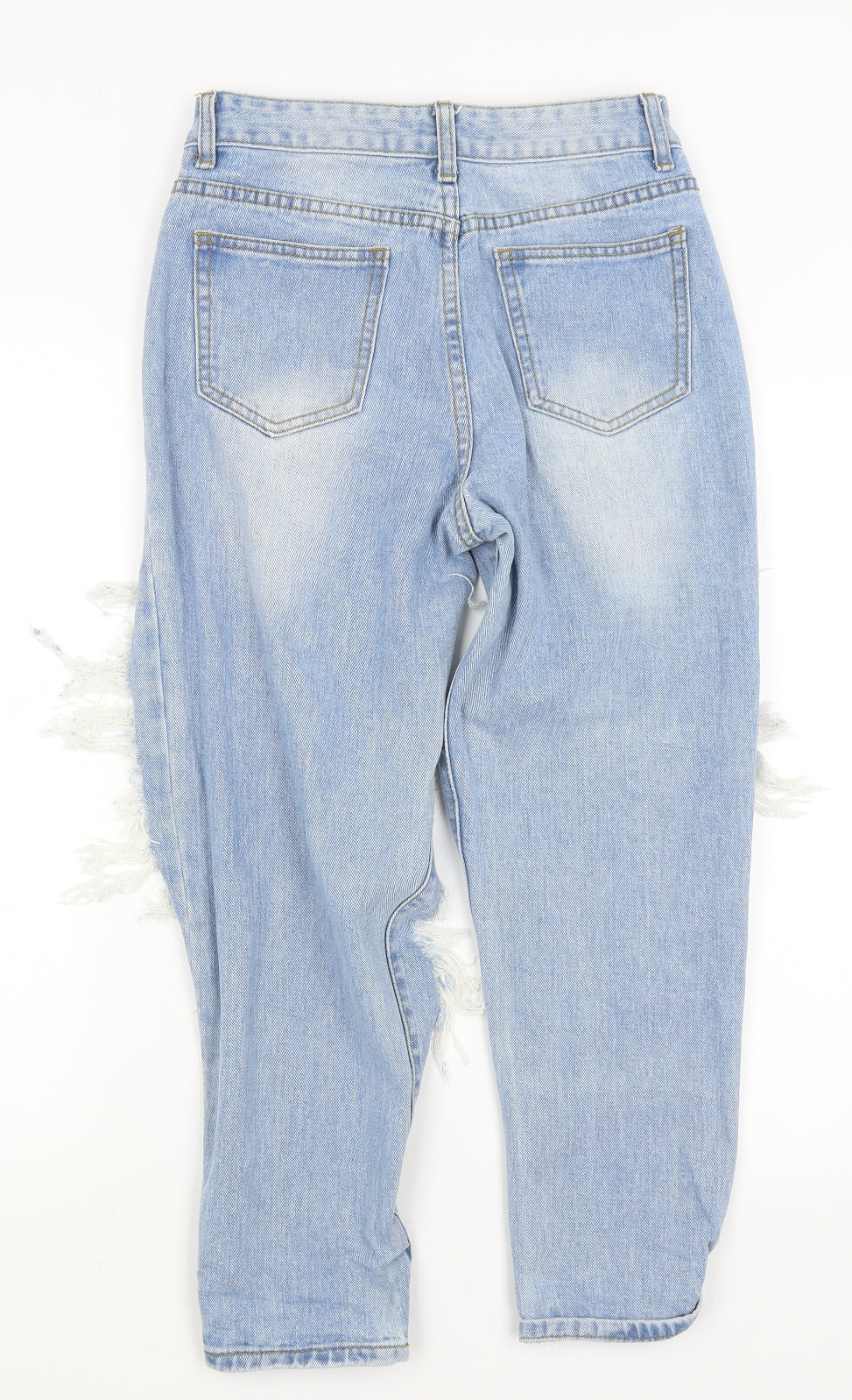 Momokrom Womens Blue   Mom Jeans Size 8 L24 in