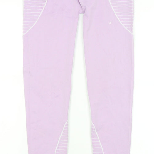 Missguided Womens Purple   Capri Leggings Size 6 L25 in