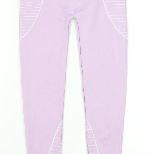 Missguided Womens Purple   Capri Leggings Size 6 L25 in