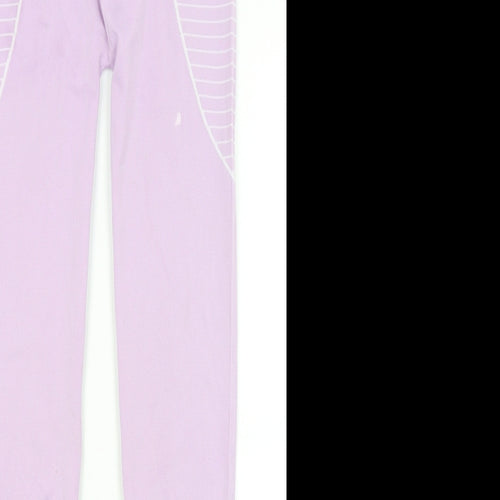 Missguided Womens Purple   Capri Leggings Size 6 L25 in