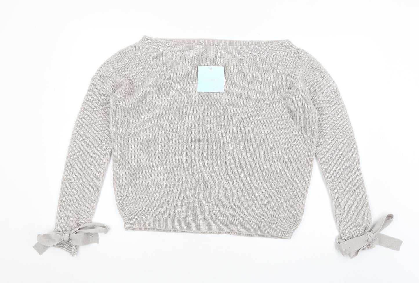 Missguided Womens Grey   Pullover Jumper Size 10