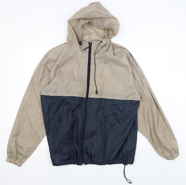 Carry Kag Mens Beige   Rain Coat Coat Size M