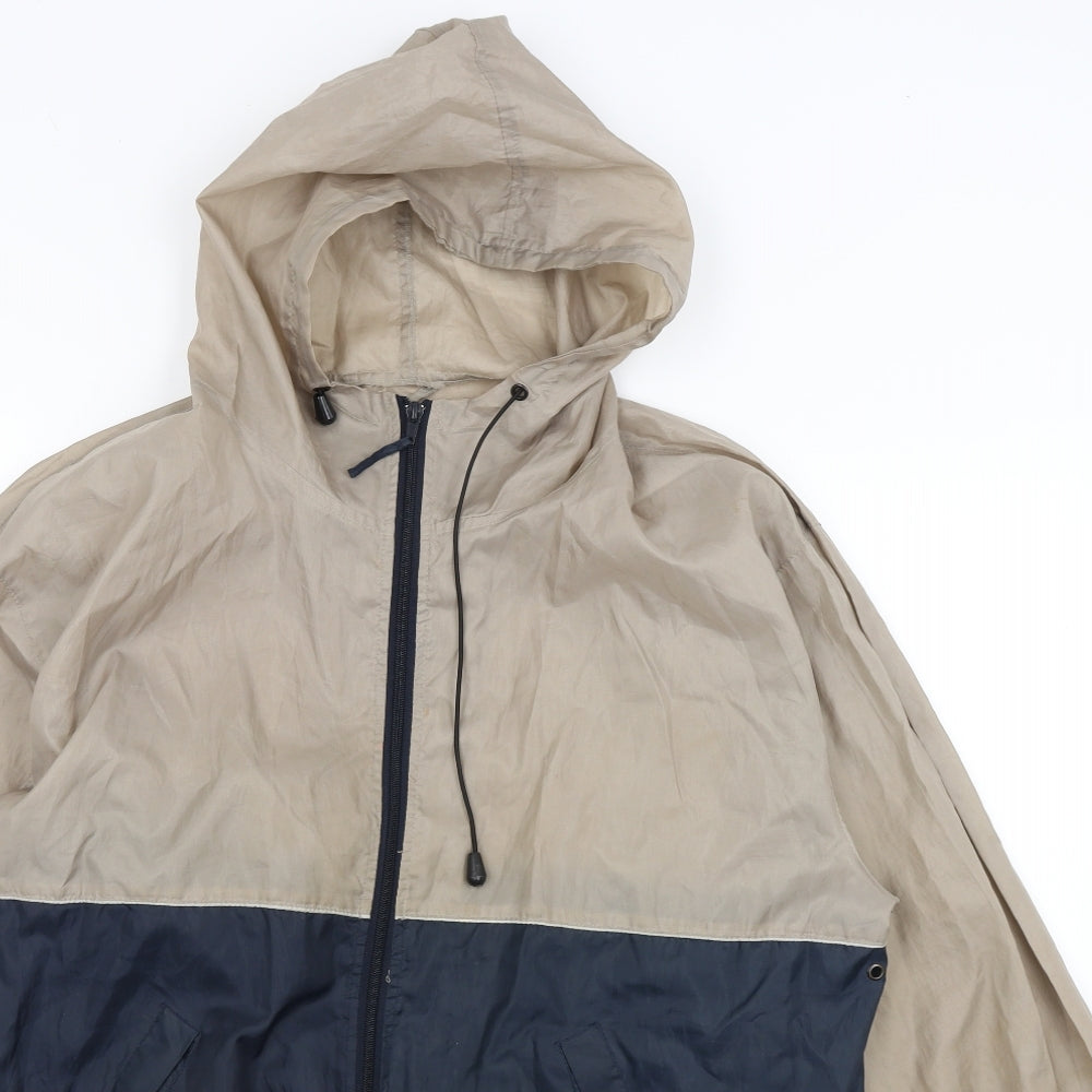 Carry Kag Mens Beige   Rain Coat Coat Size M