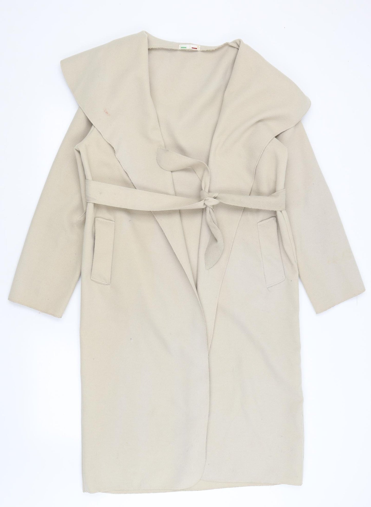 Preworn Womens Beige   Overcoat Coat Size M