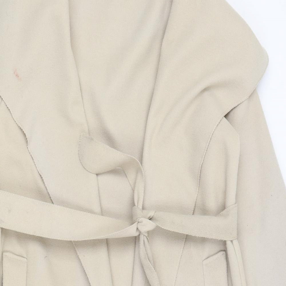 Preworn Womens Beige   Overcoat Coat Size M