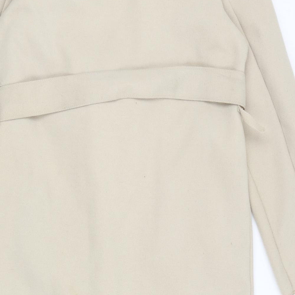 Preworn Womens Beige   Overcoat Coat Size M