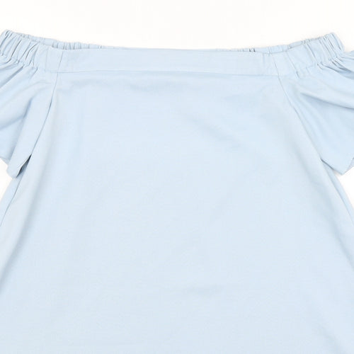 Missguided Womens Blue   Basic T-Shirt Size 8