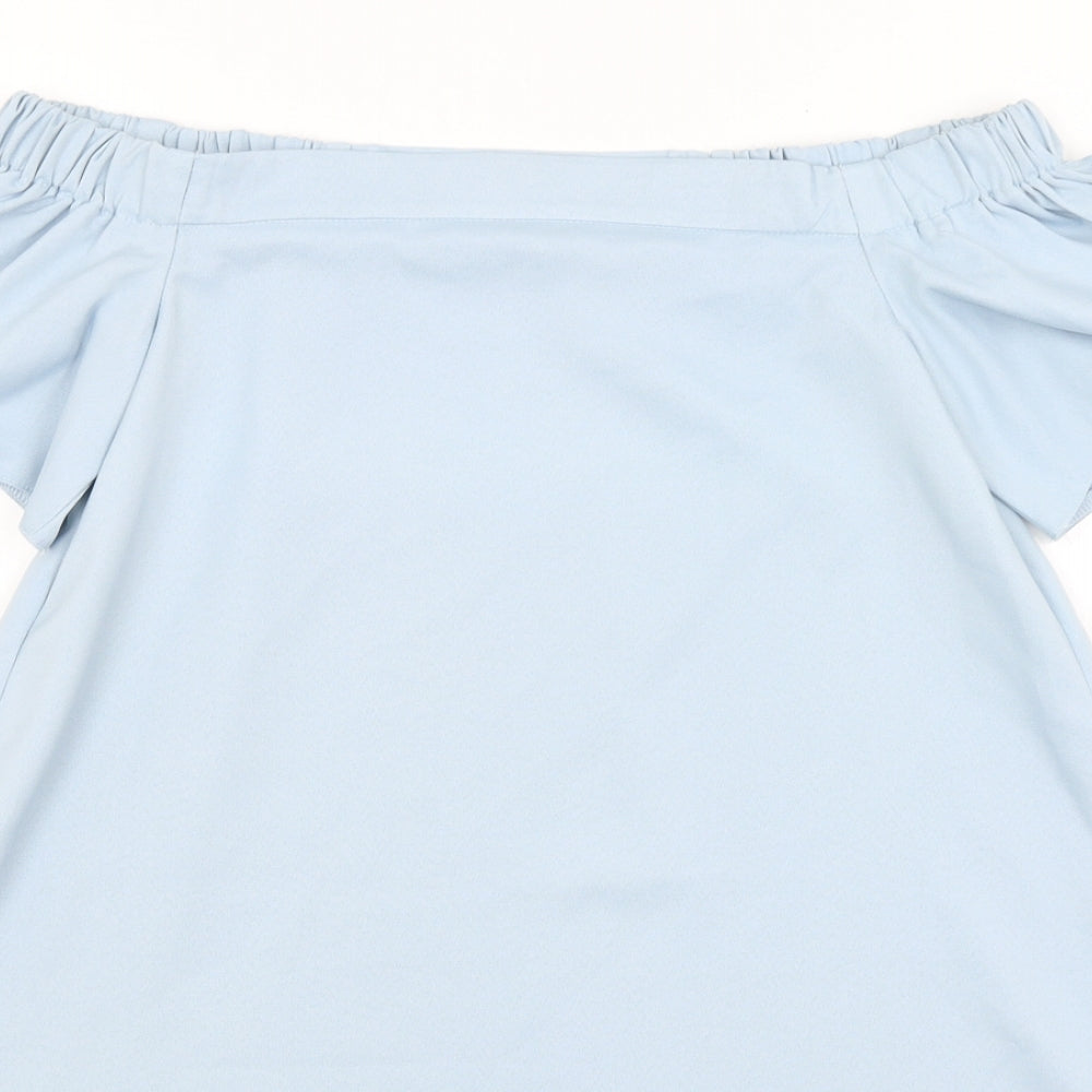 Missguided Womens Blue   Basic T-Shirt Size 8