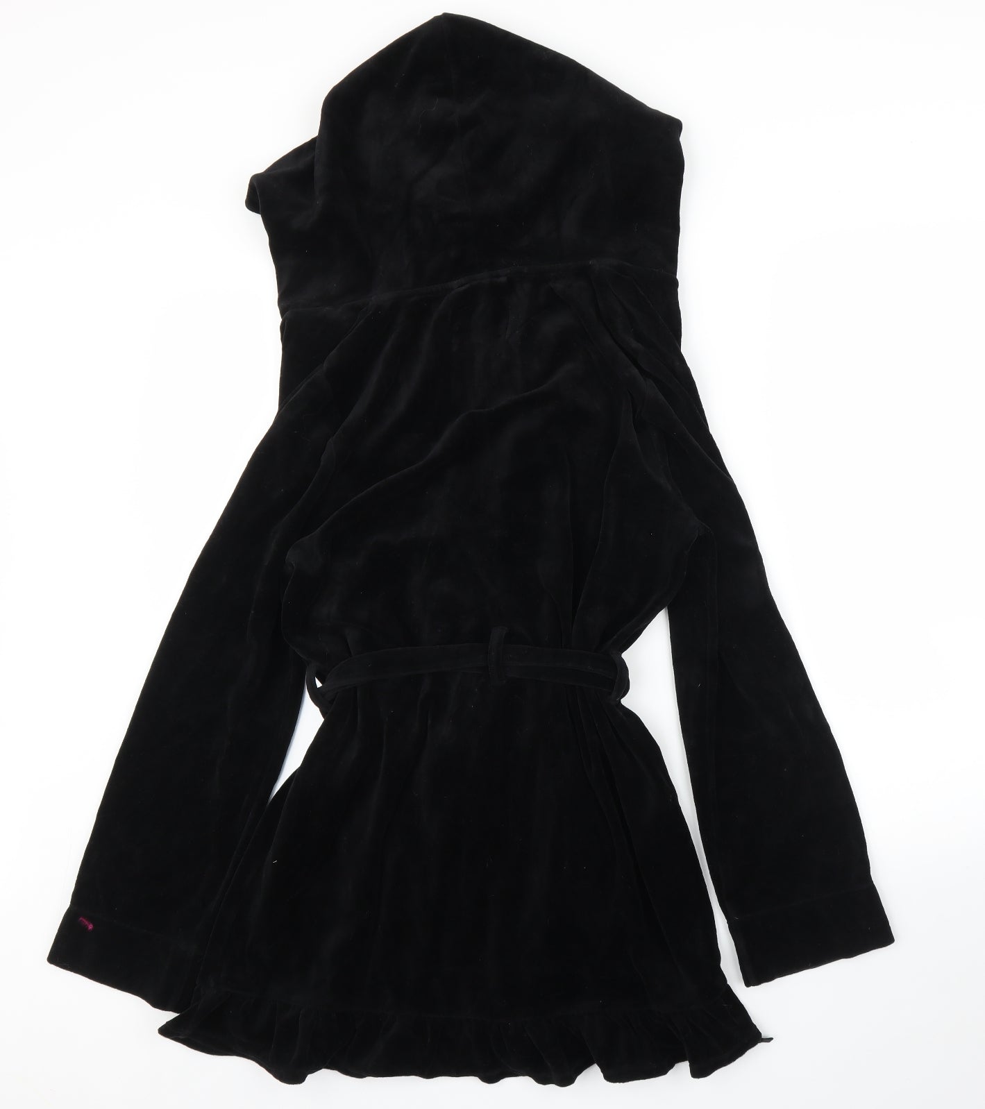 Juicy C Womens Black Solid  Capri Robe Size S