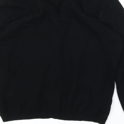 Woolov Womens Black   Cardigan Jumper Size L