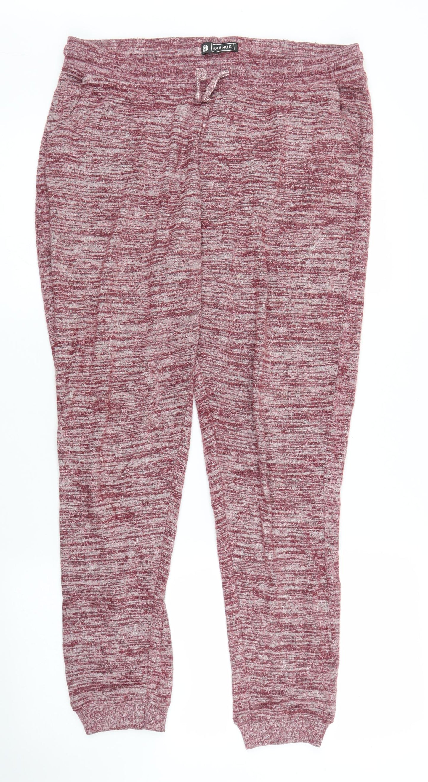 Avenue Womens Purple   Sweatpants Trousers Size 16 L27 in