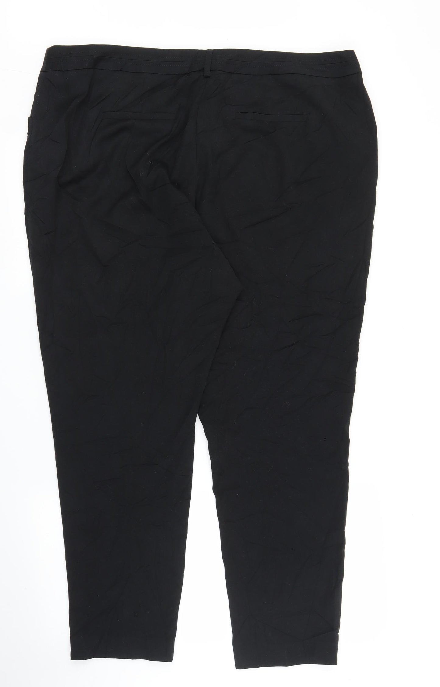 TU Womens Black   Capri Trousers Size 20 L25 in