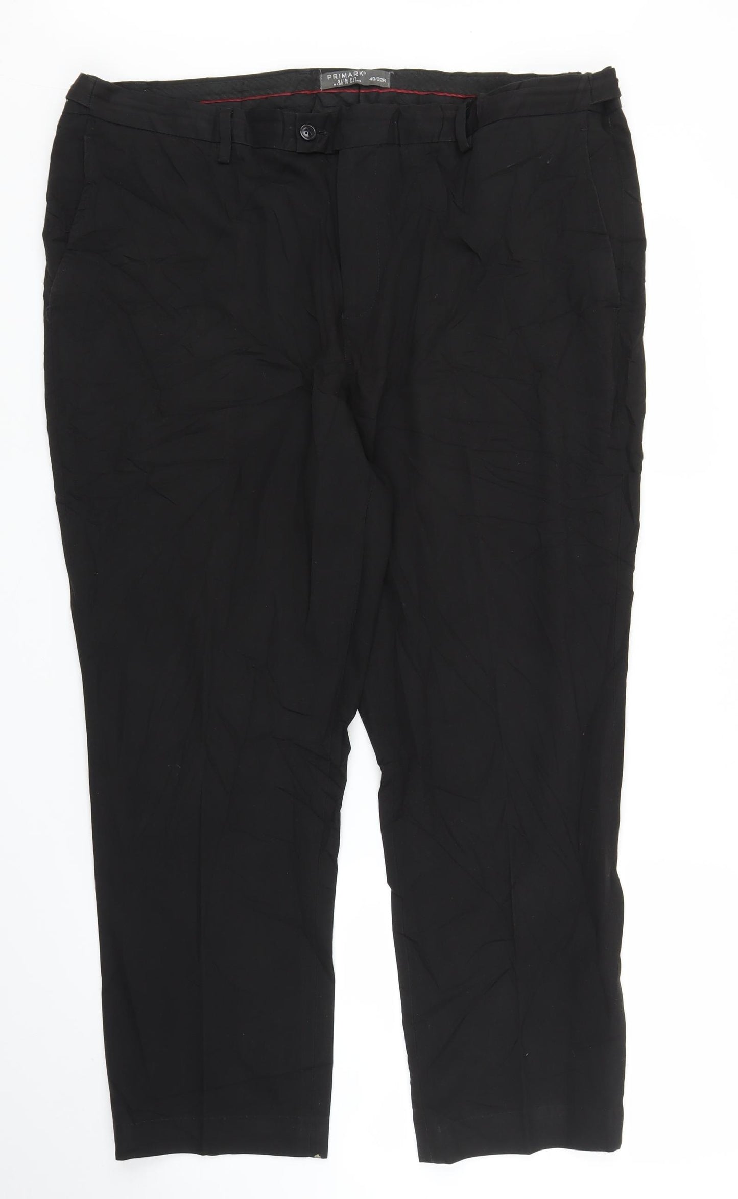 Primark Mens Black   Trousers  Size 40 in L24 in