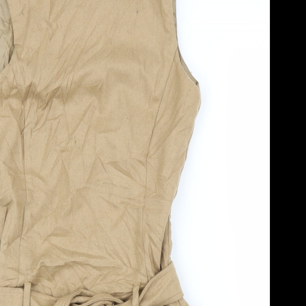 Warehouse Womens Beige   A-Line  Size 10