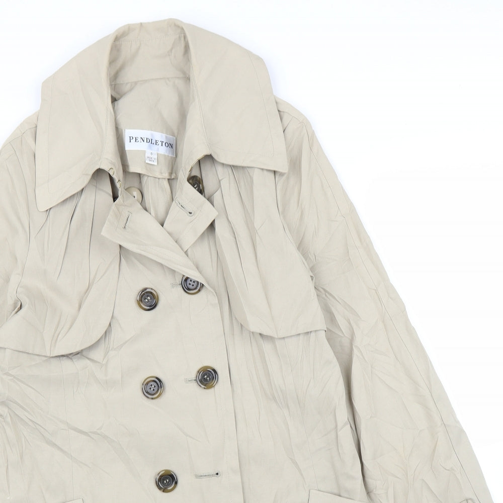 Pendle Mens Beige   Trench Coat Coat Size S