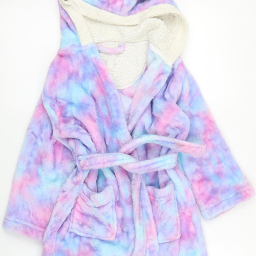 Nutmeg Girls Purple Solid  Capri Robe Size 5-6 Years