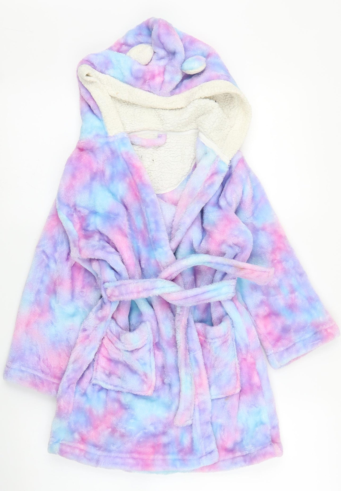 Nutmeg Girls Purple Solid  Capri Robe Size 5-6 Years