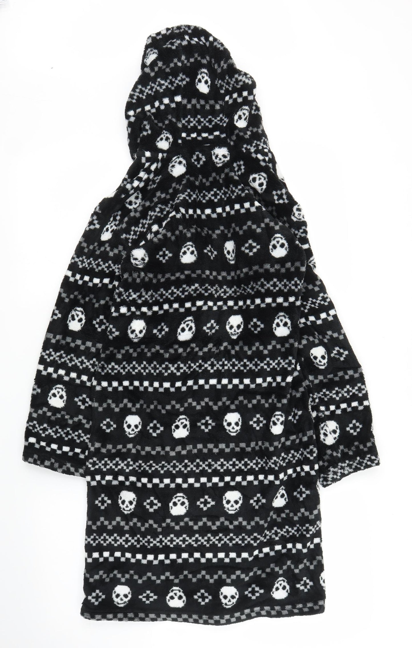 Matalan Boys Black Solid   Robe Size 10-11 Years