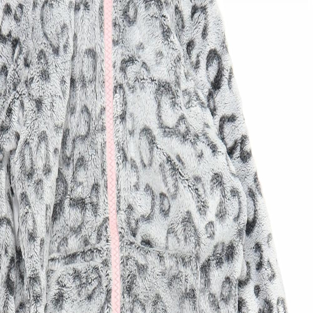 NEXT Girls Grey Animal Print  Capri One Piece Size 7 Years  - Leopard print