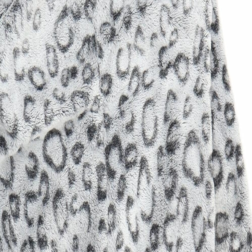NEXT Girls Grey Animal Print  Capri One Piece Size 7 Years  - Leopard print