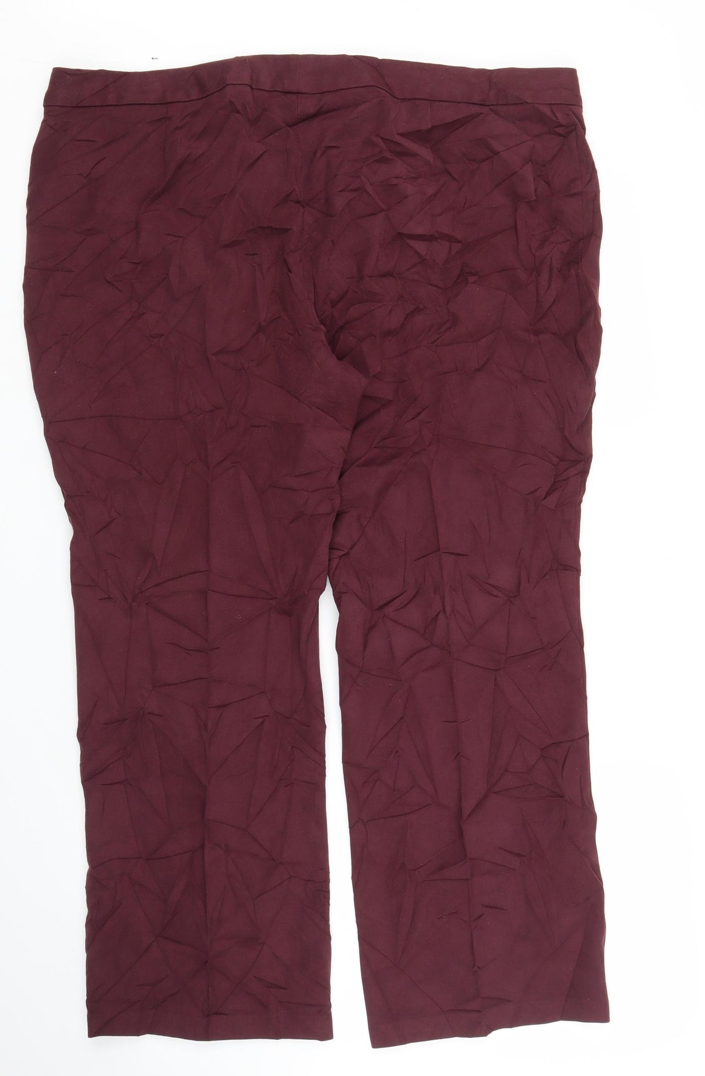 M&S Womens Purple   Capri Trousers Size 20 L26 in