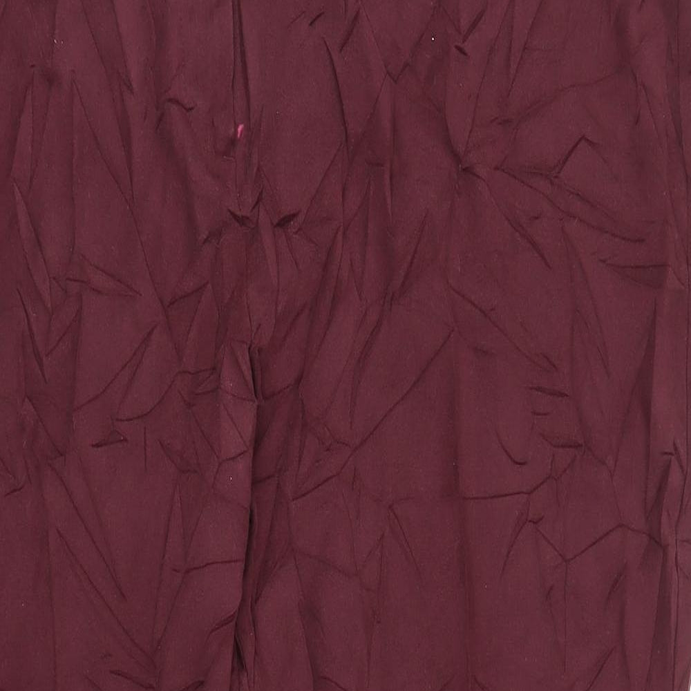 M&S Womens Purple   Capri Trousers Size 20 L26 in
