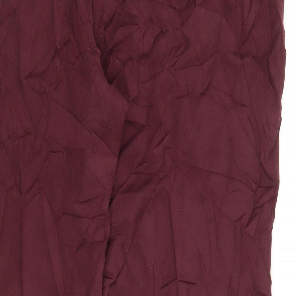 M&S Womens Purple   Capri Trousers Size 20 L26 in