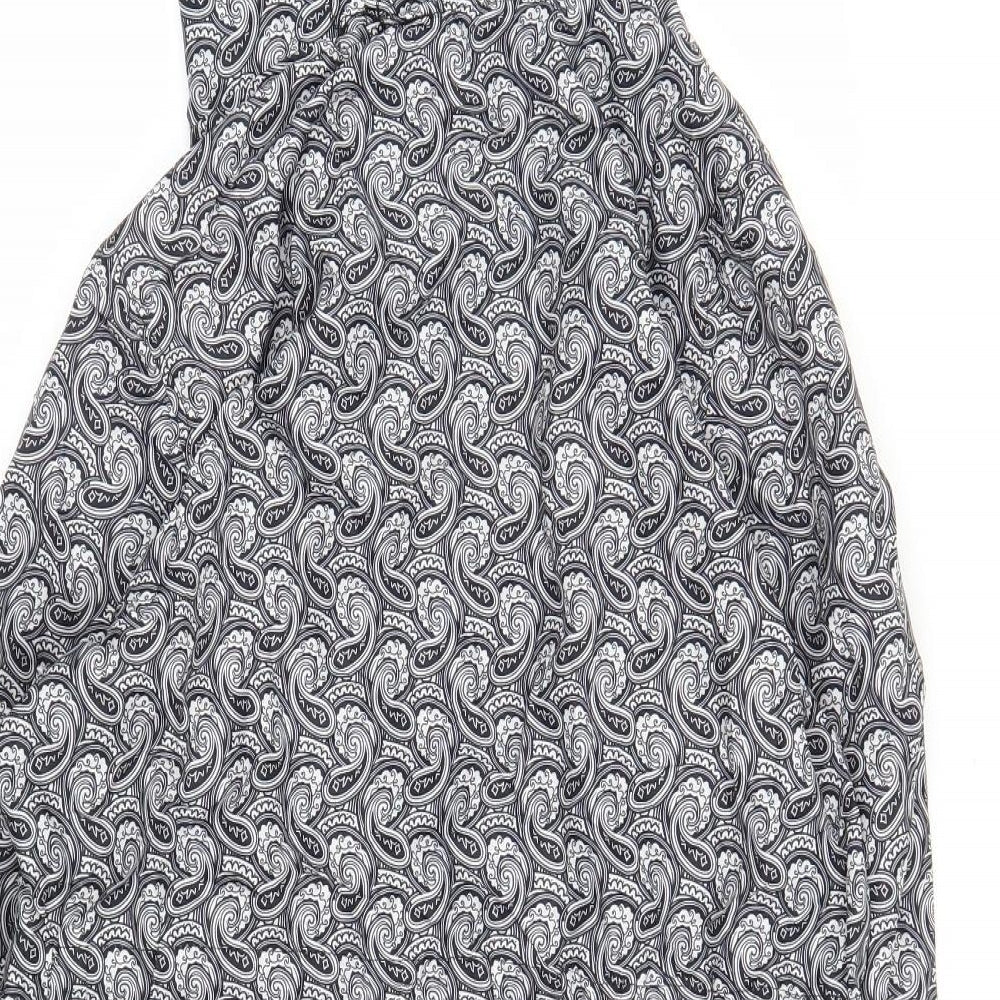 Pep&Co Womens Grey Paisley  Parka Coat Size M