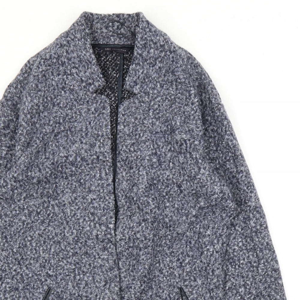 M&S Womens Grey   Cardigan Jumper Size 10