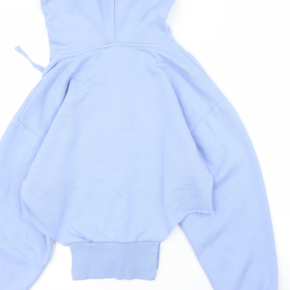 Zara Womens Blue   Pullover Hoodie Size M