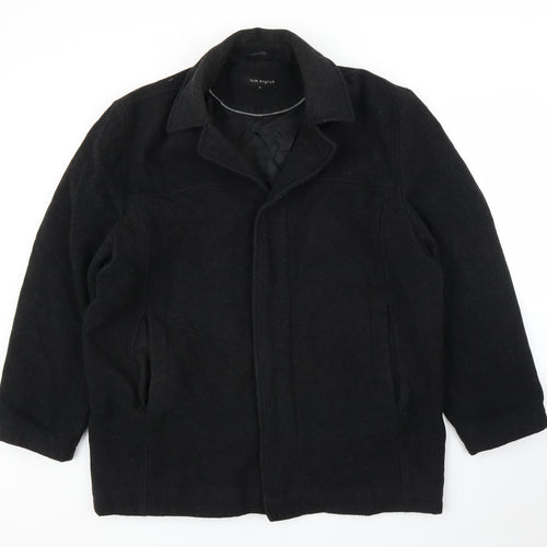 Tom English Mens Black   Overcoat Coat Size M