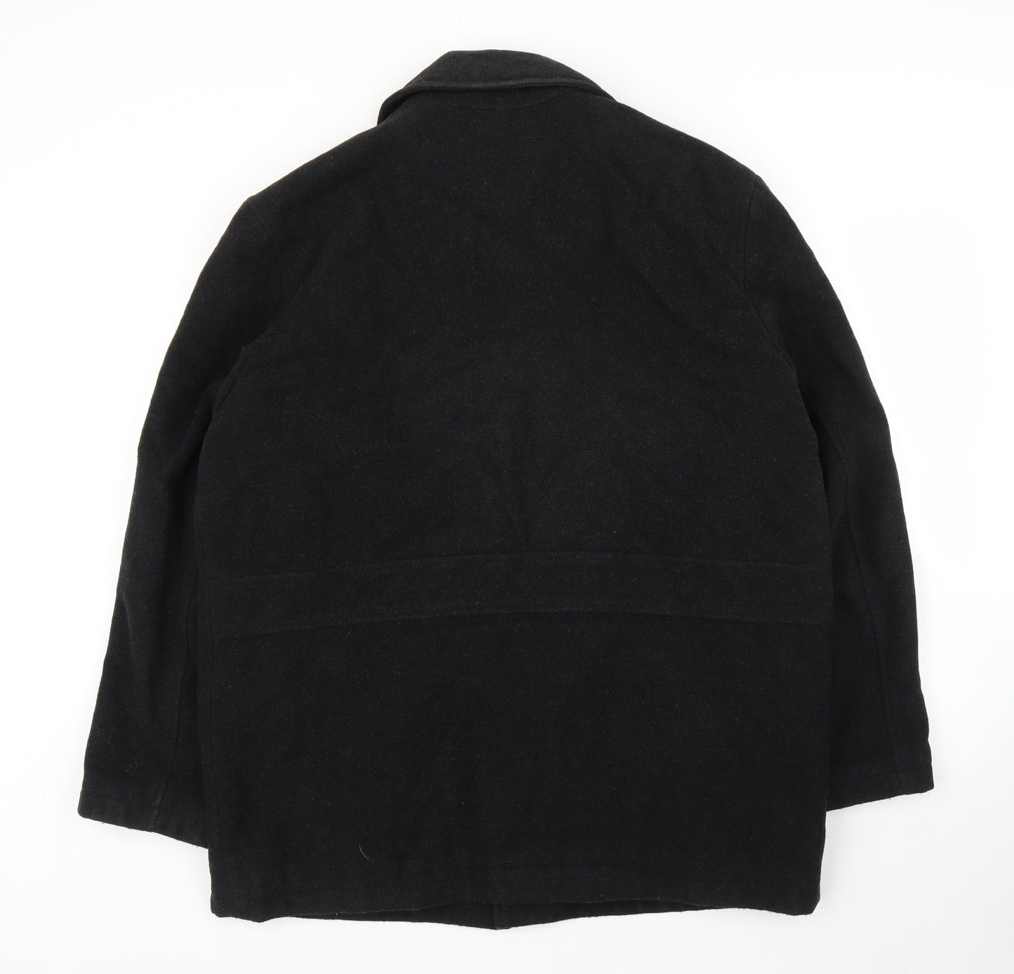 Tom English Mens Black   Overcoat Coat Size M