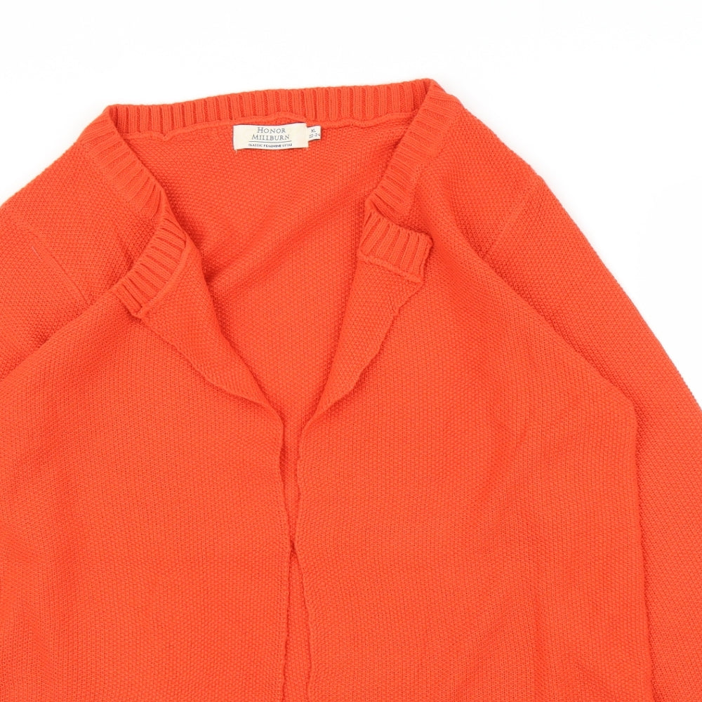 EWM Womens Orange   Cardigan Jumper Size XL