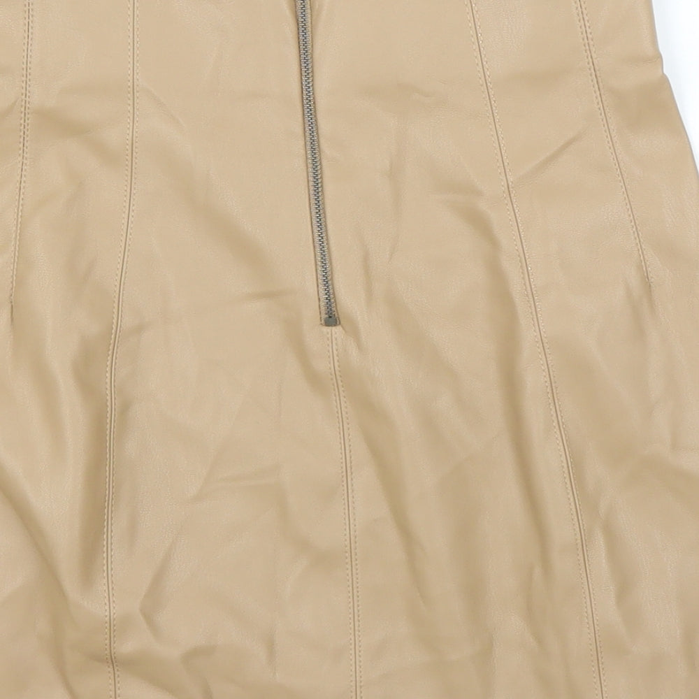 prew Womens Beige   A-Line Skirt Size S
