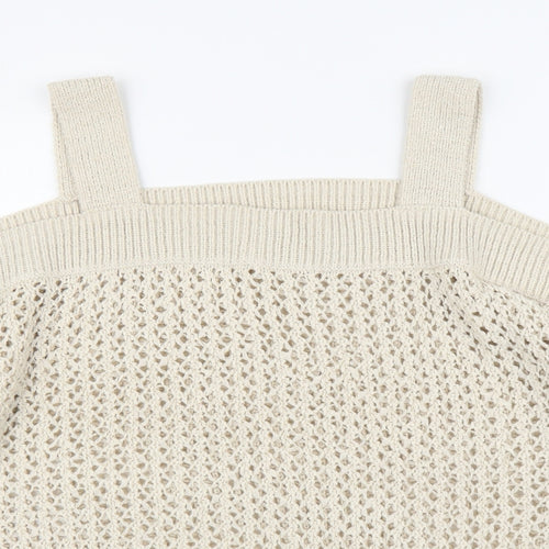 M&S Womens Beige   Pullover Jumper Size L