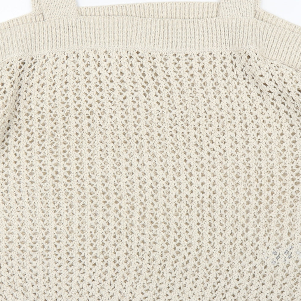 M&S Womens Beige   Pullover Jumper Size L
