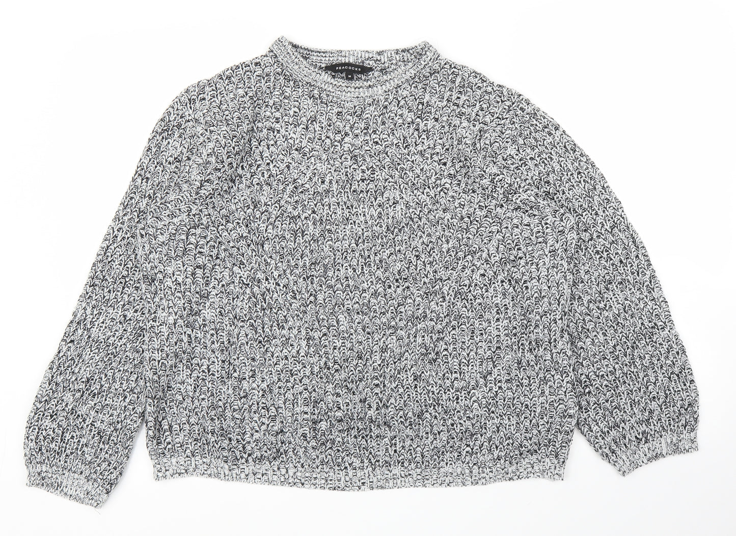 Peacocks Womens Grey   Pullover Jumper Size M