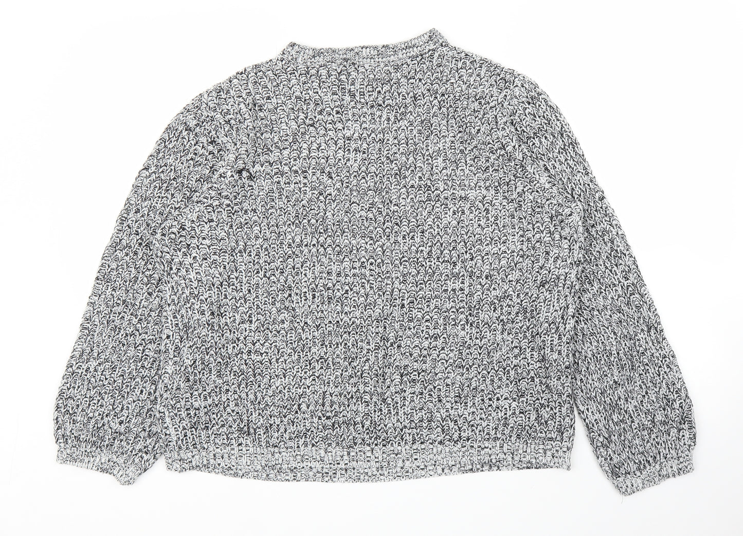 Peacocks Womens Grey   Pullover Jumper Size M