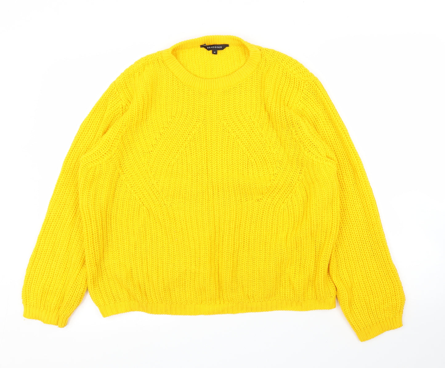 Peacocks Womens Yellow   Pullover Jumper Size M