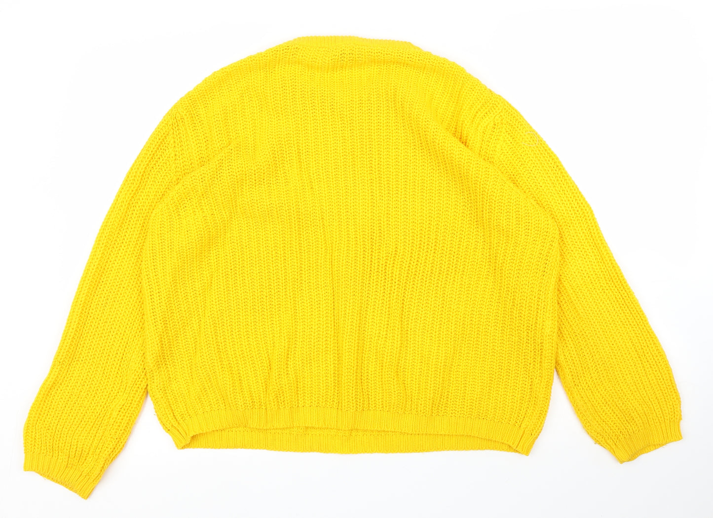 Peacocks Womens Yellow   Pullover Jumper Size M
