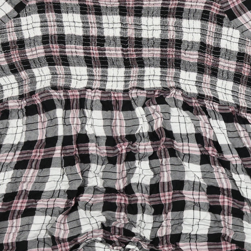 yours  Womens White Check  Basic Blouse Size 30